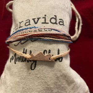 Pura Vida Mountain Charm & Original Bracelets NWOT
